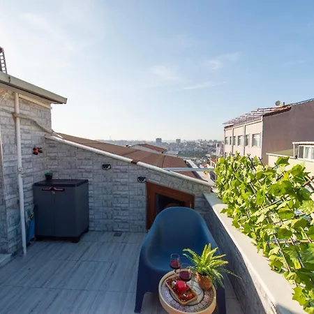 Dach Wochnung Mit Großer Terrasse Privatunterkunft Istanbul